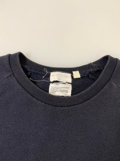 【中古品】【メンズ】 HELMUT LANG ヘルムート ラング CREW SWEAT SHIRT BLACK 90S クルー スウェット シャツ 半袖 メンズ トップス 141-250926-em-32-min サイズ：M カラー：ブラック 万代Net店