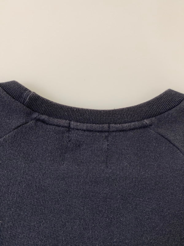 【中古品】【メンズ】 HELMUT LANG ヘルムート ラング CREW SWEAT SHIRT BLACK 90S クルー スウェット シャツ 半袖 メンズ トップス 141-250926-em-32-min サイズ：M カラー：ブラック 万代Net店