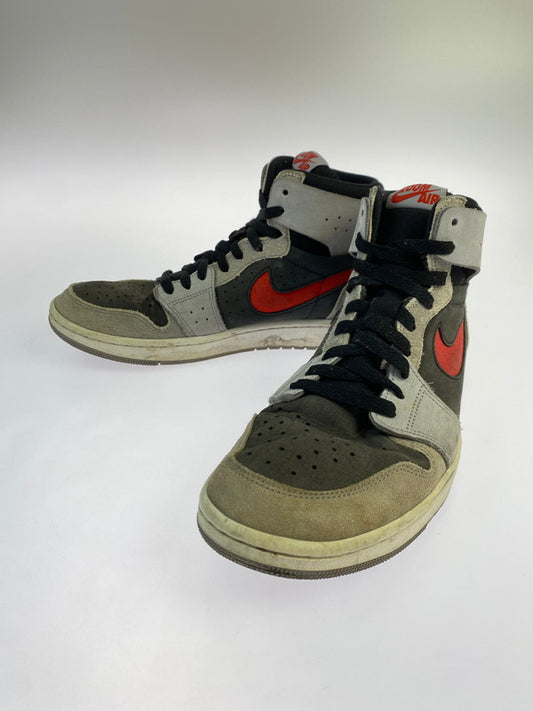 【中古品】【メンズ】 NIKE ナイキ AIR JORDAN 1 ZOOM CMFT 2 DV1307-060 エアジョーダン 1 ズーム コンフォート 2 スニーカー 靴 160-250924-kk-10-min カラー：BLACK/FIRE RED-CEMENT GREY 万代Net店