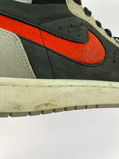 【中古品】【メンズ】 NIKE ナイキ AIR JORDAN 1 ZOOM CMFT 2 DV1307-060 エアジョーダン 1 ズーム コンフォート 2 スニーカー 靴 160-250924-kk-10-min カラー：BLACK/FIRE RED-CEMENT GREY 万代Net店