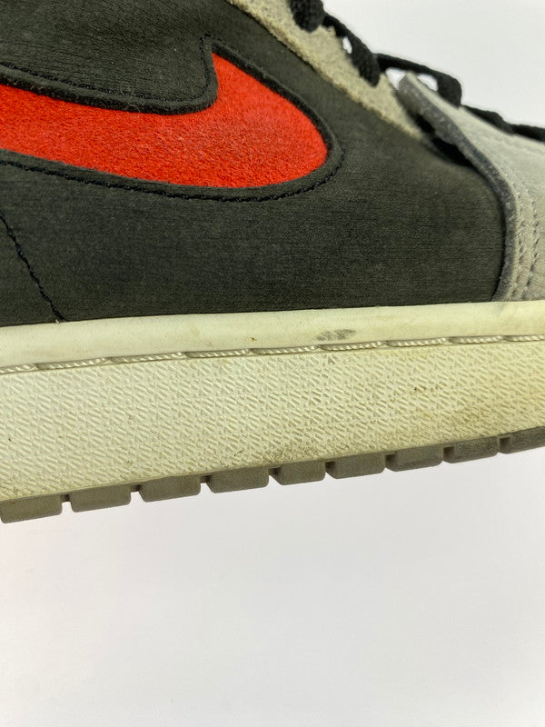【中古品】【メンズ】 NIKE ナイキ AIR JORDAN 1 ZOOM CMFT 2 DV1307-060 エアジョーダン 1 ズーム コンフォート 2 スニーカー 靴 160-250924-kk-10-min カラー：BLACK/FIRE RED-CEMENT GREY 万代Net店