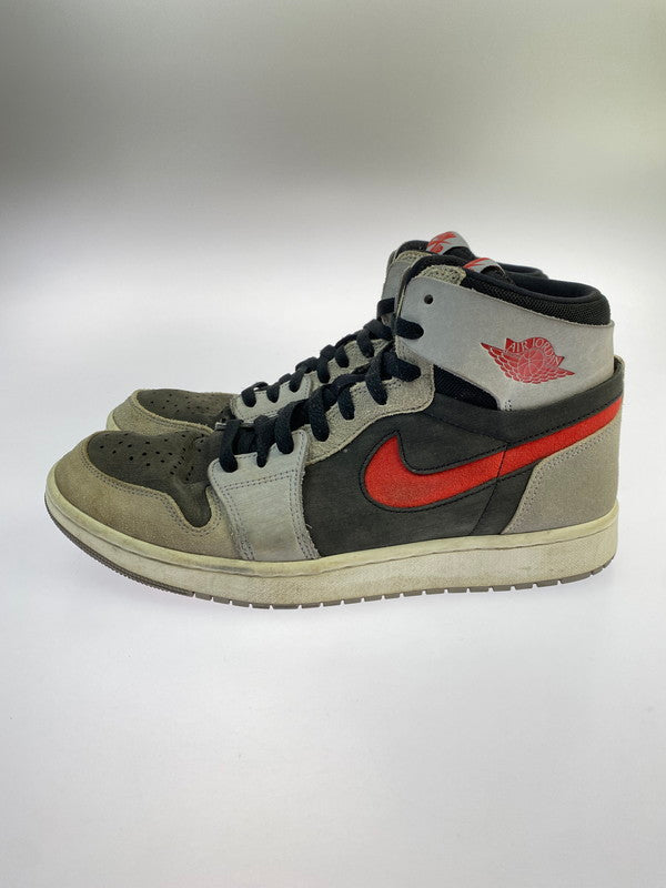 【中古品】【メンズ】 NIKE ナイキ AIR JORDAN 1 ZOOM CMFT 2 DV1307-060 エアジョーダン 1 ズーム コンフォート 2 スニーカー 靴 160-250924-kk-10-min カラー：BLACK/FIRE RED-CEMENT GREY 万代Net店