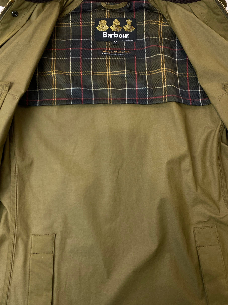 【中古品】【メンズ】 BARBOUR バーブアー WAX LESS JACKET ワックスレス ジャケット メンズ アウター 144-250926-em-35-min サイズ：36 カラー：カーキ 万代Net店