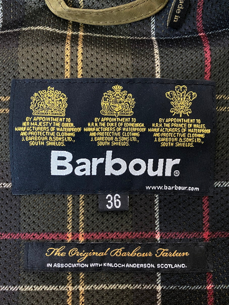 【中古品】【メンズ】 BARBOUR バーブアー WAX LESS JACKET ワックスレス ジャケット メンズ アウター 144-250926-em-35-min サイズ：36 カラー：カーキ 万代Net店
