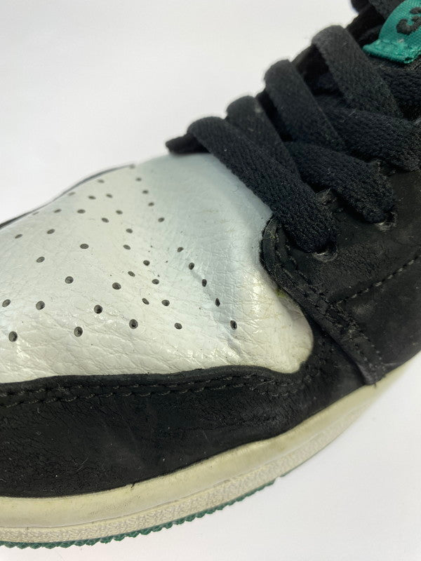 【中古品】【メンズ】 NIKE ナイキ AIR JORDAN 1 LOW 553558-113 エアジョーダン 1 ロー スニーカー 靴 160-250924-kk-13-min カラー：WHITE/BLACK-MYSTIC GREEN 万代Net店
