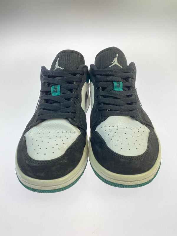 【中古品】【メンズ】 NIKE ナイキ AIR JORDAN 1 LOW 553558-113 エアジョーダン 1 ロー スニーカー 靴 160-250924-kk-13-min カラー：WHITE/BLACK-MYSTIC GREEN 万代Net店