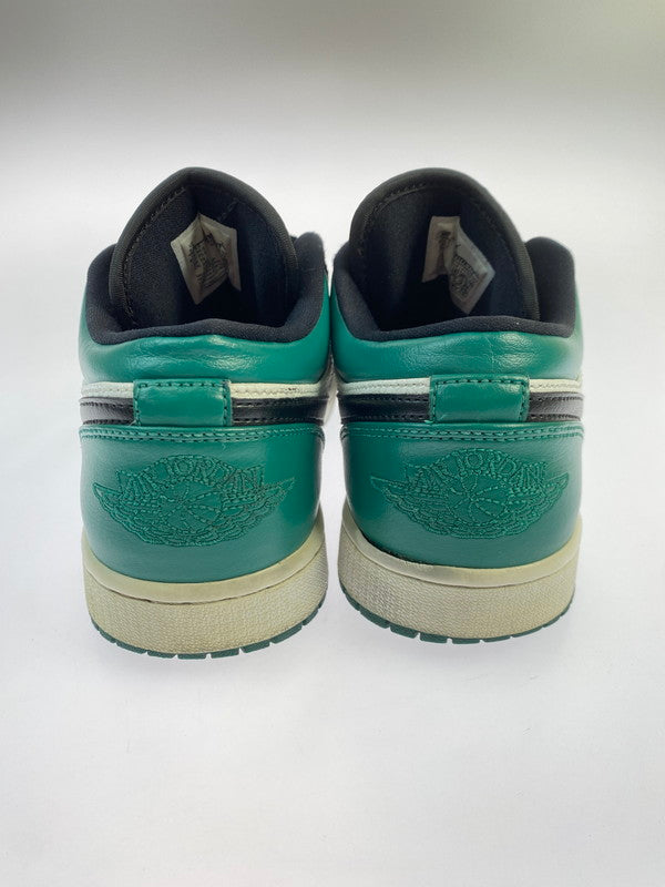 【中古品】【メンズ】 NIKE ナイキ AIR JORDAN 1 LOW 553558-113 エアジョーダン 1 ロー スニーカー 靴 160-250924-kk-13-min カラー：WHITE/BLACK-MYSTIC GREEN 万代Net店