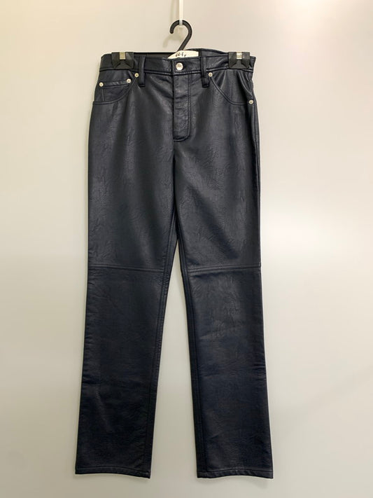 【中古品】【メンズ】 SEFR セファ FAKE LEATHER PANTS フェイク レザー パンツ ボトムス 152-260811-hu-26-min サイズ：29 カラー：ネイビー 万代Net店