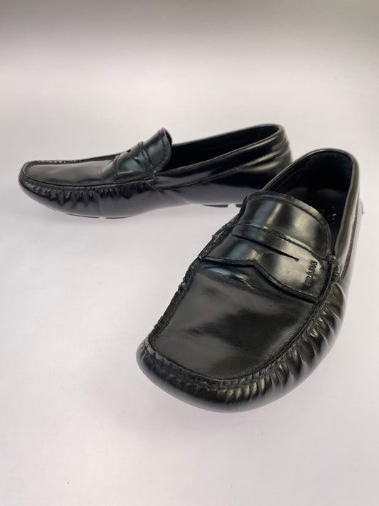 【中古品】【レディース】 PRADA プラダ LOGO LOAFER ロゴ ローファー 革靴 ビジネスシューズ 183-250925-kk-30-min カラー：ブラック 万代Net店