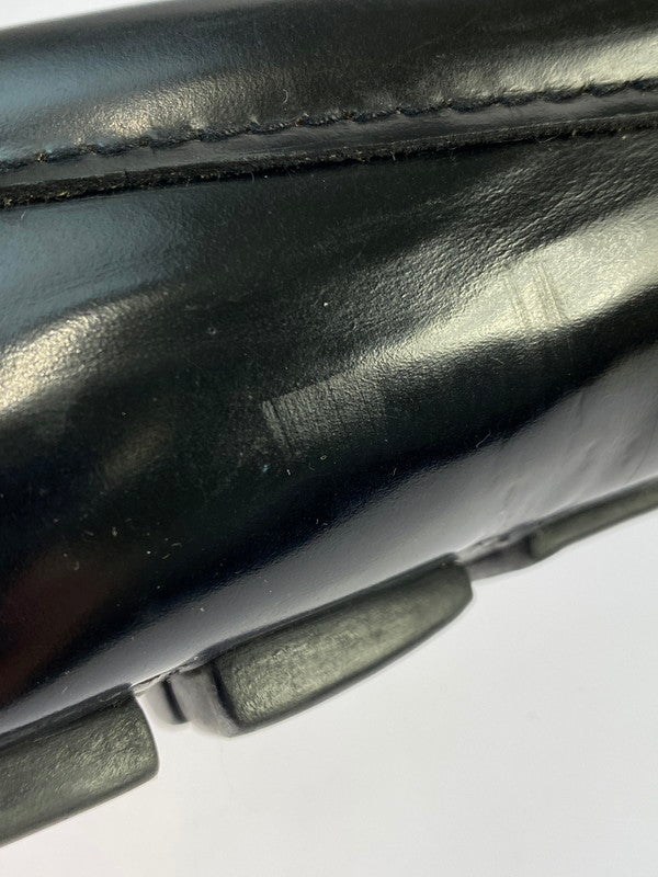 【中古品】【レディース】 PRADA プラダ LOGO LOAFER ロゴ ローファー 革靴 ビジネスシューズ 183-250925-kk-30-min カラー：ブラック 万代Net店