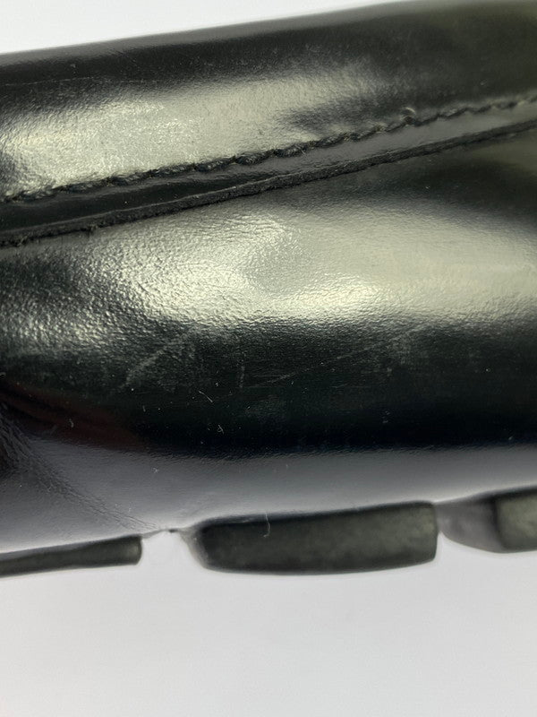 【中古品】【レディース】 PRADA プラダ LOGO LOAFER ロゴ ローファー 革靴 ビジネスシューズ 183-250925-kk-30-min カラー：ブラック 万代Net店