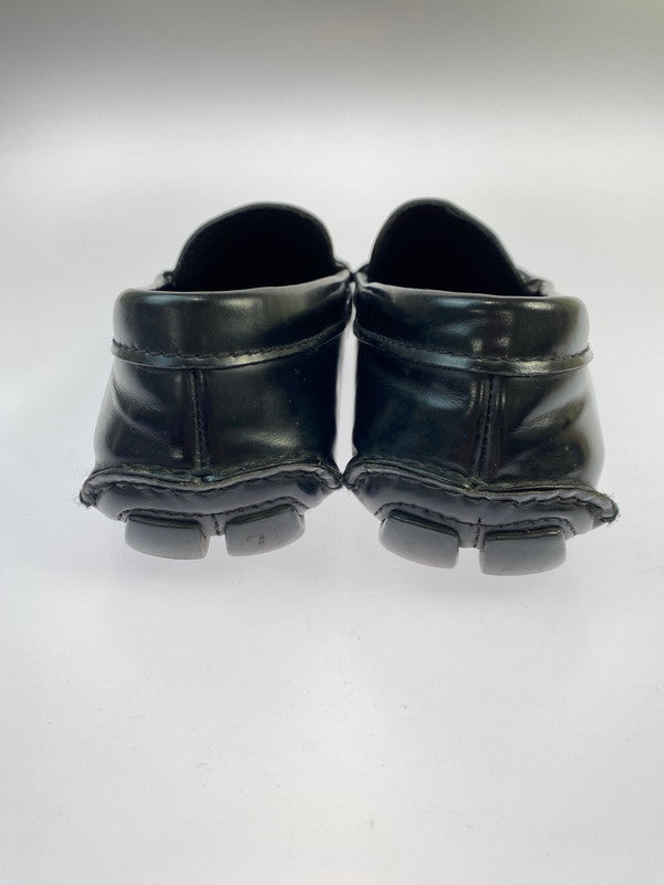 【中古品】【レディース】 PRADA プラダ LOGO LOAFER ロゴ ローファー 革靴 ビジネスシューズ 183-250925-kk-30-min カラー：ブラック 万代Net店