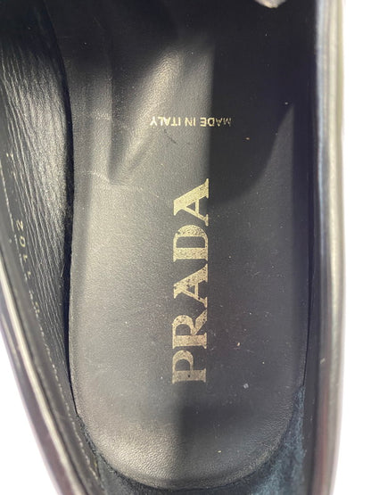 【中古品】【レディース】 PRADA プラダ LOGO LOAFER ロゴ ローファー 革靴 ビジネスシューズ 183-250925-kk-30-min カラー：ブラック 万代Net店