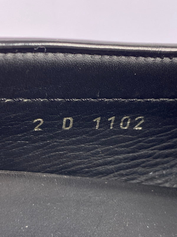 【中古品】【レディース】 PRADA プラダ LOGO LOAFER ロゴ ローファー 革靴 ビジネスシューズ 183-250925-kk-30-min カラー：ブラック 万代Net店