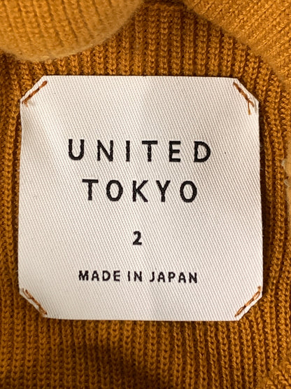 【中古品】【メンズ】 UNITED TOKYO ユナイテッドトウキョウ 畦タートルネック 407330005 メンズ トップス ニット セーター 薄手 140-260731-em-51-min サイズ：2 カラー：オレンジ系 万代Net店