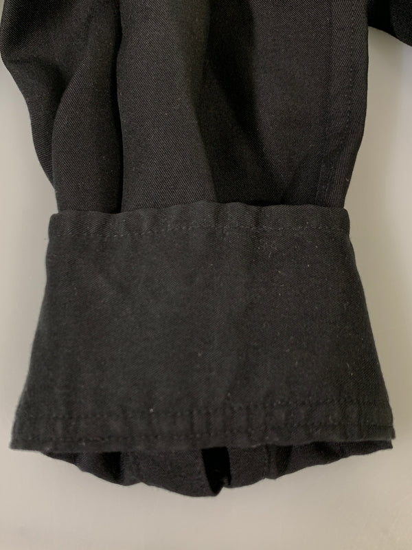 【中古品】【メンズ】 SHAREEF シャリーフ APPLE R L S BIG SHIRTS BLACK 18713026 アップル アール ロングスリーブ ビッグ シャツ メンズ 長袖シャツ トップス 140-260731-em-61-min サイズ：2 カラー：ブラック 万代Net店