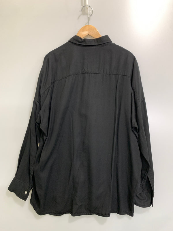 【中古品】【メンズ】 SHAREEF シャリーフ APPLE R L S BIG SHIRTS BLACK 18713026 アップル アール ロングスリーブ ビッグ シャツ メンズ 長袖シャツ トップス 140-260731-em-61-min サイズ：2 カラー：ブラック 万代Net店