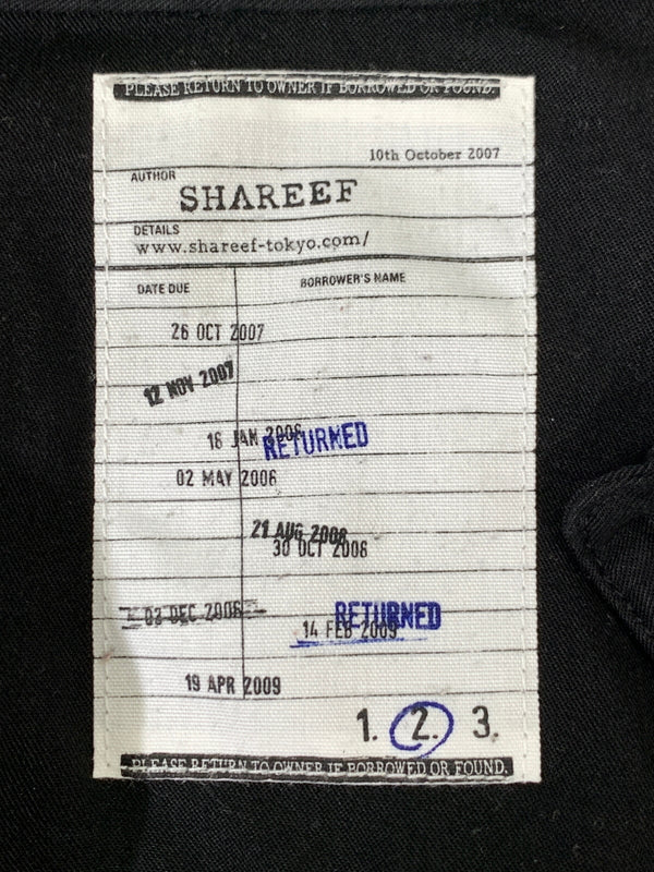 【中古品】【メンズ】 SHAREEF シャリーフ APPLE R L S BIG SHIRTS BLACK 18713026 アップル アール ロングスリーブ ビッグ シャツ メンズ 長袖シャツ トップス 140-260731-em-61-min サイズ：2 カラー：ブラック 万代Net店
