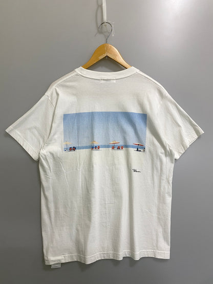 【中古品】【メンズ】 RON HERMAN ロンハーマン WE ARE ALWAYS WITHYOU TEE 半袖 メンズ Tシャツ 141-260630-hu-30-min サイズ：M カラー：ホワイト 万代Net店