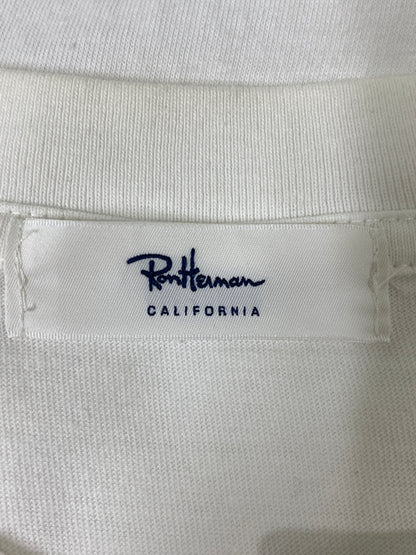 【中古品】【メンズ】 RON HERMAN ロンハーマン WE ARE ALWAYS WITHYOU TEE 半袖 メンズ Tシャツ 141-260630-hu-30-min サイズ：M カラー：ホワイト 万代Net店