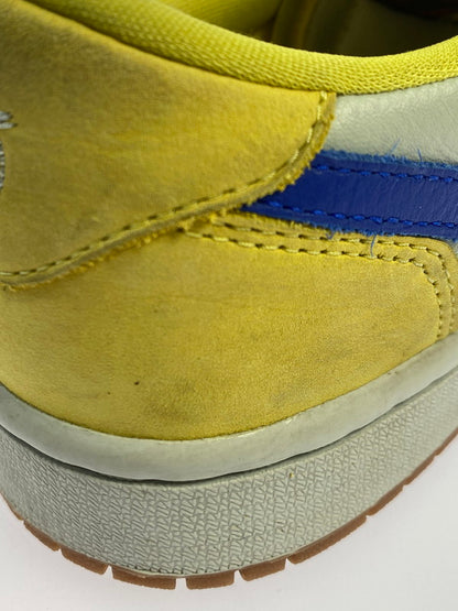 【中古品】【メンズ】 NIKE ナイキ × TRAVIS SCOTT トラビス・スコット 別注 コラボ WMNS AIR JORDAN 1 LOW OG SP CANARY DZ4137-700 ウィメンズ エア ジョーダン 1 ロー オリジナル スニーカー 靴 160-250924-kk-01-min カラー：CANARY/RACER BLUE-LIGHT SILVER 万代Net店