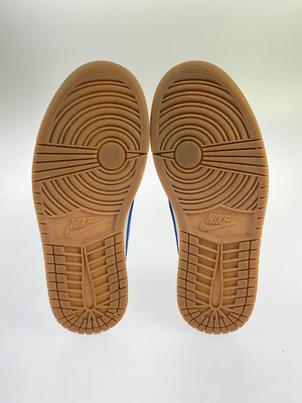 【中古品】【メンズ】 NIKE ナイキ × TRAVIS SCOTT トラビス・スコット 別注 コラボ WMNS AIR JORDAN 1 LOW OG SP CANARY DZ4137-700 ウィメンズ エア ジョーダン 1 ロー オリジナル スニーカー 靴 160-250924-kk-01-min カラー：CANARY/RACER BLUE-LIGHT SILVER 万代Net店