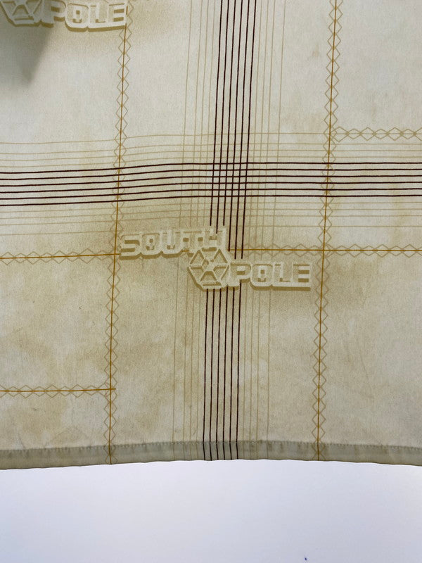 【中古品】【メンズ】 SOUTH POLE サウスポール S/S DESIGN SHIRT半袖 デザイン シャツ トップス 146-251224-jt-19-min サイズ：XL カラー：ホワイト 万代Net店