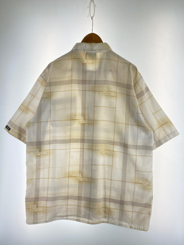 【中古品】【メンズ】 SOUTH POLE サウスポール S/S DESIGN SHIRT半袖 デザイン シャツ トップス 146-251224-jt-19-min サイズ：XL カラー：ホワイト 万代Net店