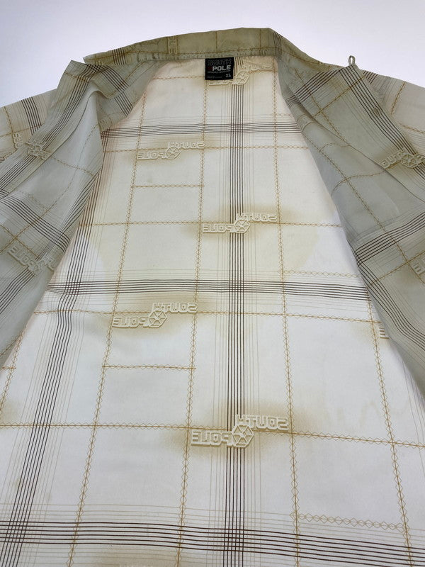 【中古品】【メンズ】 SOUTH POLE サウスポール S/S DESIGN SHIRT半袖 デザイン シャツ トップス 146-251224-jt-19-min サイズ：XL カラー：ホワイト 万代Net店