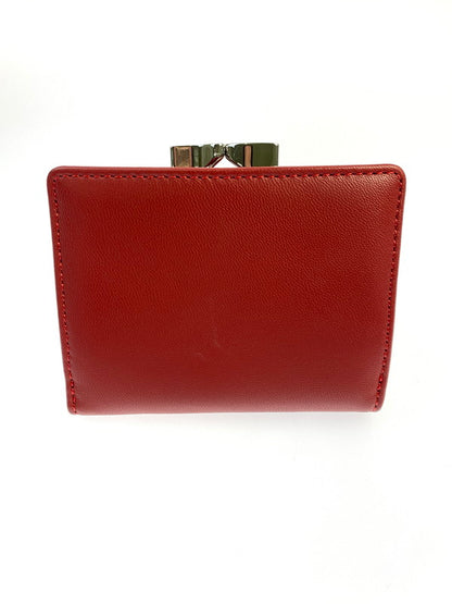 【LIFTる。景品】【中古美品】【メンズ/レディース】 Vivienne Westwood ヴィヴィアンウエストウッド NAPPA SMALL FRAME WALLET 三つ折り財布 200-250927-ks-13-min カラー：レッド系 万代Net店