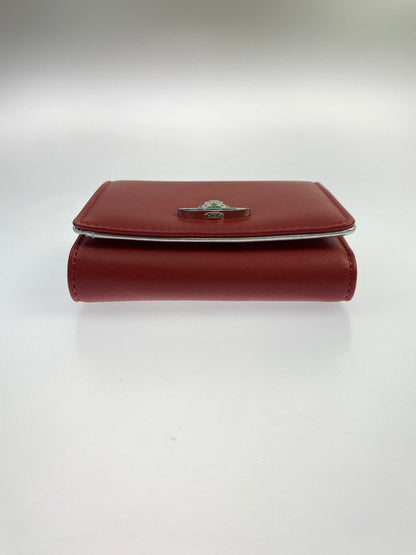 【LIFTる。景品】【中古美品】【メンズ/レディース】 Vivienne Westwood ヴィヴィアンウエストウッド NAPPA SMALL FRAME WALLET 三つ折り財布 200-250927-ks-13-min カラー：レッド系 万代Net店