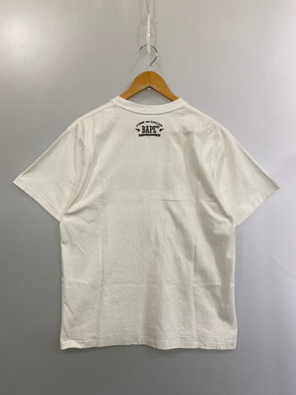 【中古品】【メンズ】 COMME des GARCONS コムデギャルソン × A BATHING APE アベイシングエイプ 別注 コラボ OSAKA BABY MILO S/S TEE 002TEJ221901C オオサカ ベイビーマイロ ショートスリーブ Tシャツ 半袖 トップス 140-251210-kk-28-min サイズ：L カラー：ホワイト 万代Net店