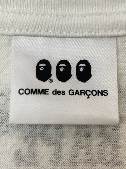 【中古品】【メンズ】 COMME des GARCONS コムデギャルソン × A BATHING APE アベイシングエイプ 別注 コラボ OSAKA BABY MILO S/S TEE 002TEJ221901C オオサカ ベイビーマイロ ショートスリーブ Tシャツ 半袖 トップス 140-251210-kk-28-min サイズ：L カラー：ホワイト 万代Net店