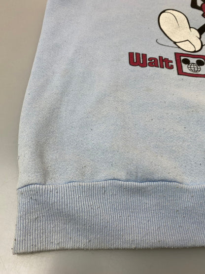 【現状渡し品】【メンズ】 WALT DISNEY WORLD ウォルトディズニー ワールド MICKEY SS SWEAT SHIRTT 80S 90S ミッキープリント 半袖 スウェット シャツ メンズ トップス 80年代 90年代 ヴィンテージ 146-251214-em-23-min サイズ：M カラー：ライトブルー 万代Net店