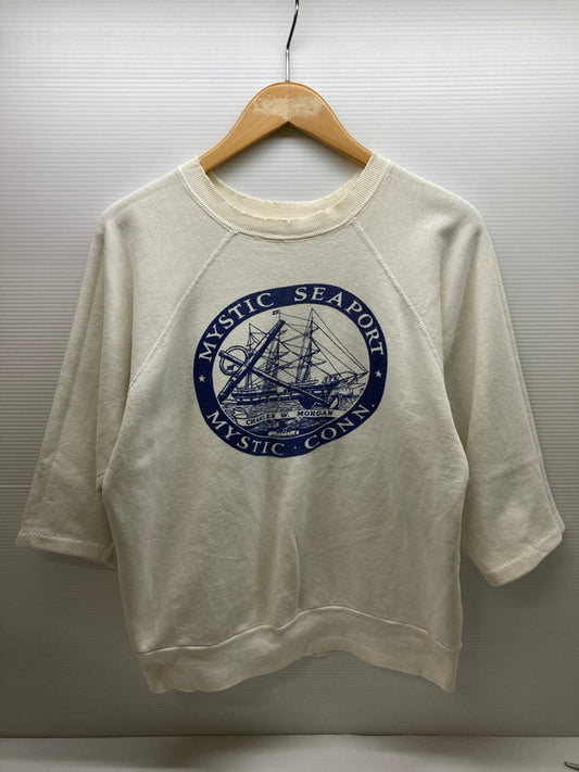 【現状渡し品】【メンズ】 USED 60'S MYSTIC SEAPORT MYSTIC CONN SWEAT SHIRT スウェット 146-250928-AS-6-min サイズ：サイズ不明 カラー：ホワイト 万代Net店