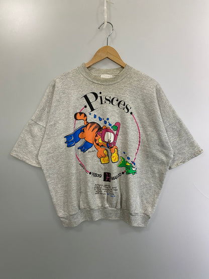 【現状渡し品】【メンズ】 GARFIELD ガーフィールド 70's PISCES PRINT SWEAT VINTAGE 70年代 ピスケス プリント スウェット ヴィンテージ 146-251011-kk-45-min サイズ：S カラー：グレー 万代Net店
