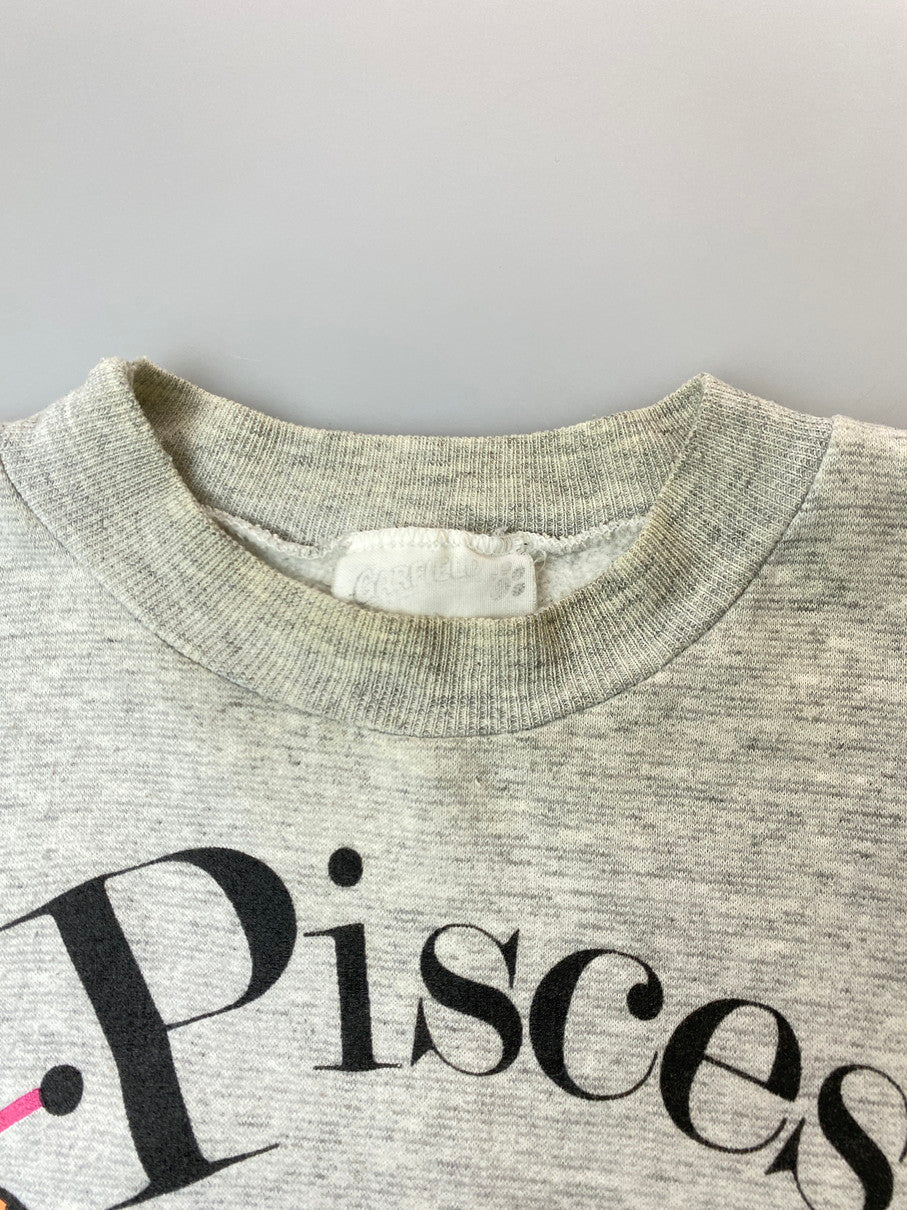 【現状渡し品】【メンズ】 GARFIELD ガーフィールド 70's PISCES PRINT SWEAT VINTAGE 70年代 ピスケス プリント スウェット ヴィンテージ 146-251011-kk-45-min サイズ：S カラー：グレー 万代Net店