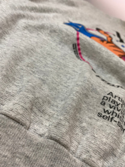 【現状渡し品】【メンズ】 GARFIELD ガーフィールド 70's PISCES PRINT SWEAT VINTAGE 70年代 ピスケス プリント スウェット ヴィンテージ 146-251011-kk-45-min サイズ：S カラー：グレー 万代Net店