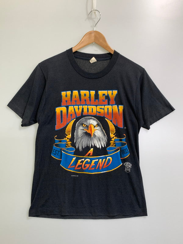 【現状渡し品】【メンズ】 HARLEY DAVIDSON ハーレーダビッドソン 80S SCREENSTARS LEGEND SS PRINT TEE Tシャツ トップス 146-250927-ks-47-min サイズ：M カラー：ブラック 万代Net店