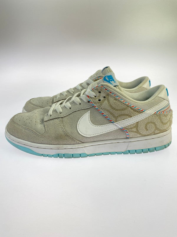 【中古品】【メンズ】 NIKE ナイキ DUNK LOW RETRO SE BARBER SHOP DH7614-500 ダンク ロー レトロ シーズナルエディション バーバー ショップ スニーカー 靴 160-251002-kk-02-min カラー：IRIS WHISPER/WHT-CHILE RED 万代Net店