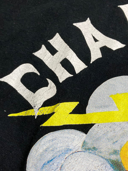 【中古品】【メンズ】 CHALLENGER チャレンジャー S S THUNDER SKULL TEE ショートスリーブ 142-251015-AS-8-min サイズ：XXL カラー：ブラック 万代Net店