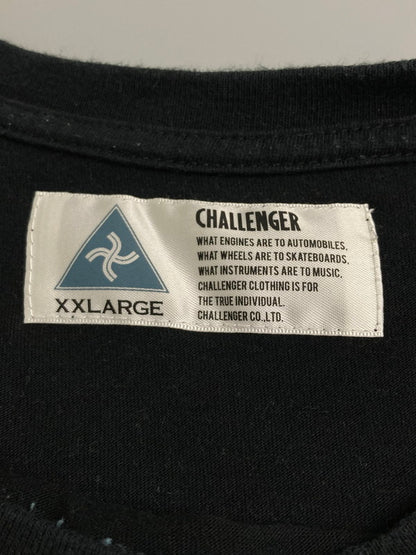 【中古品】【メンズ】 CHALLENGER チャレンジャー S S THUNDER SKULL TEE ショートスリーブ 142-251015-AS-8-min サイズ：XXL カラー：ブラック 万代Net店