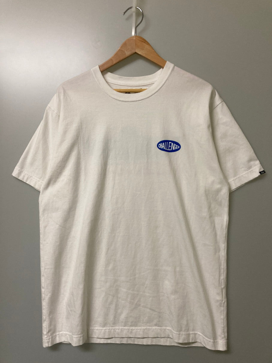 【中古品】【メンズ】 CHALLENGER チャレンジャー S S チャレンジャーレーシング PRINT TEE Tシャツ トップス 142-251005-ks-19-min サイズ：XL カラー：ホワイト 万代Net店