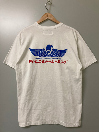 【中古品】【メンズ】 CHALLENGER チャレンジャー S S チャレンジャーレーシング PRINT TEE Tシャツ トップス 142-251005-ks-19-min サイズ：XL カラー：ホワイト 万代Net店