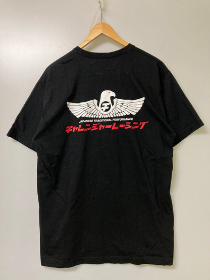 【中古品】【メンズ】 CHALLENGER チャレンジャー S S チャレンジャーレーシング PRINT TEE ショートスリーブ 142-251015-AS-13-min サイズ：L カラー：ブラック 万代Net店