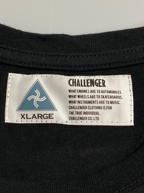 【中古品】【メンズ】 CHALLENGER チャレンジャー S S チャレンジャーレーシング PRINT TEE ショートスリーブ 142-251015-AS-13-min サイズ：L カラー：ブラック 万代Net店