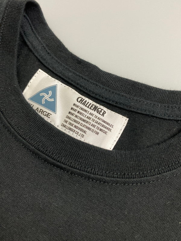 【中古品】【メンズ】 CHALLENGER チャレンジャー S S チャレンジャーレーシング PRINT TEE ショートスリーブ 142-251015-AS-13-min サイズ：L カラー：ブラック 万代Net店