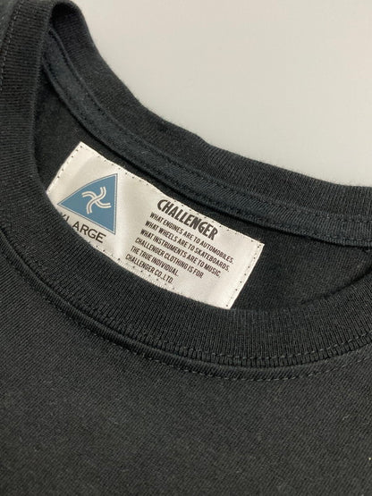 【中古品】【メンズ】 CHALLENGER チャレンジャー S S チャレンジャーレーシング PRINT TEE ショートスリーブ 142-251015-AS-13-min サイズ：L カラー：ブラック 万代Net店