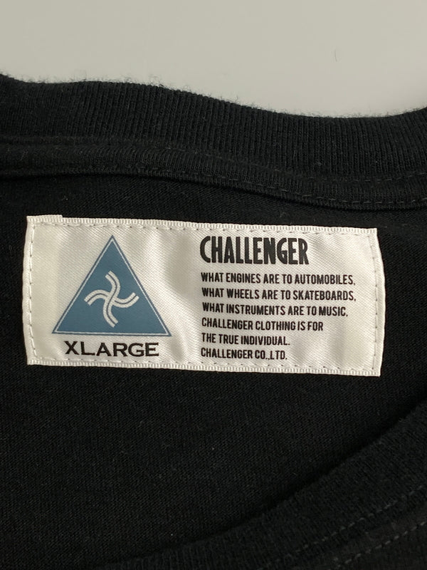 【中古品】【メンズ】 CHALLENGER チャレンジャー × NEW BALANCE ニューバランス PRINT S S TEE ショートスリーブ 142-251111-AS-38-min サイズ：XL カラー：ブラック 万代Net店
