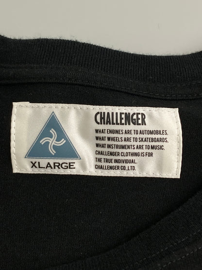 【中古品】【メンズ】 CHALLENGER チャレンジャー × NEW BALANCE ニューバランス PRINT S S TEE ショートスリーブ 142-251111-AS-38-min サイズ：XL カラー：ブラック 万代Net店